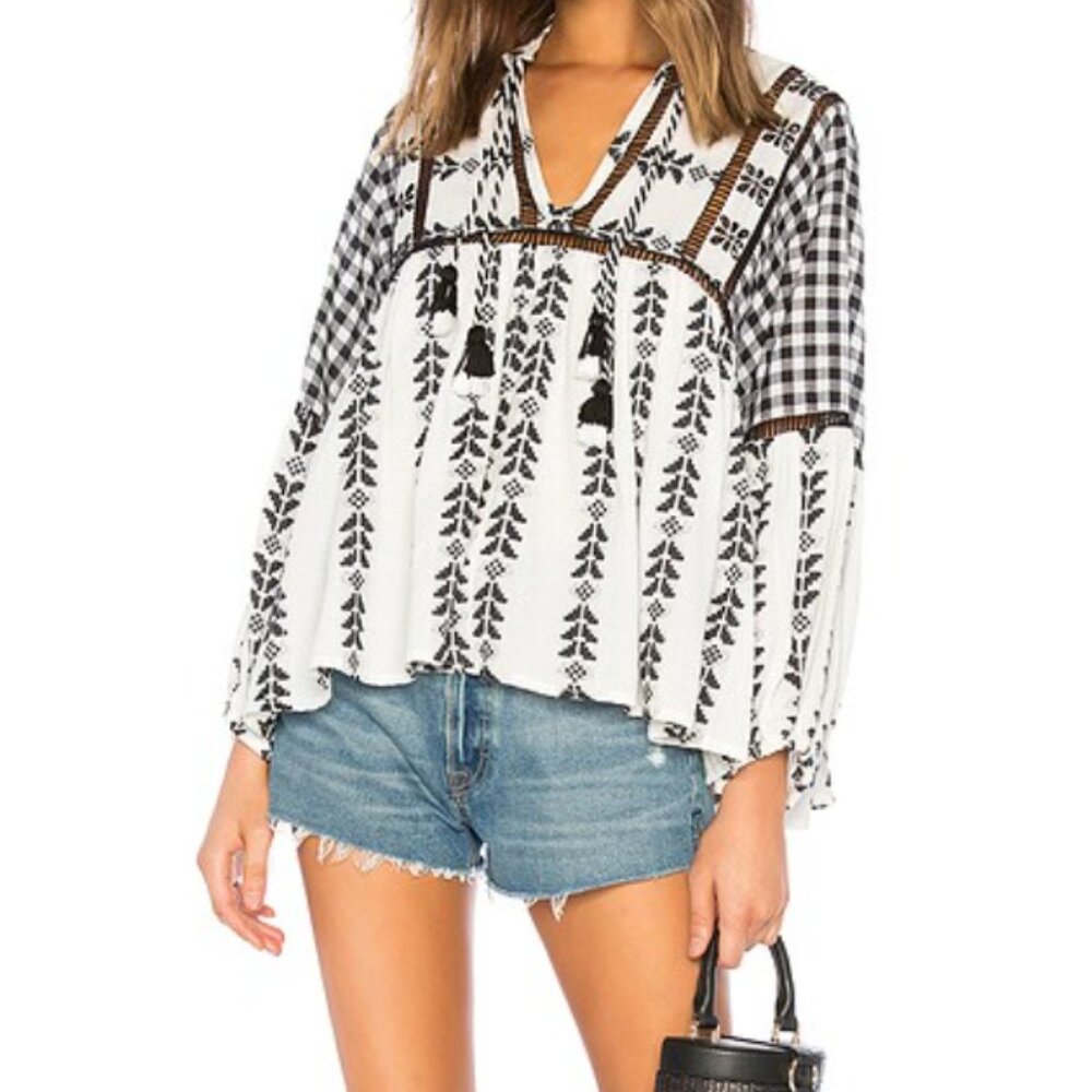 Dodo Bar Or Miguel Top – Black & White – Size S - Picture 1 of 10